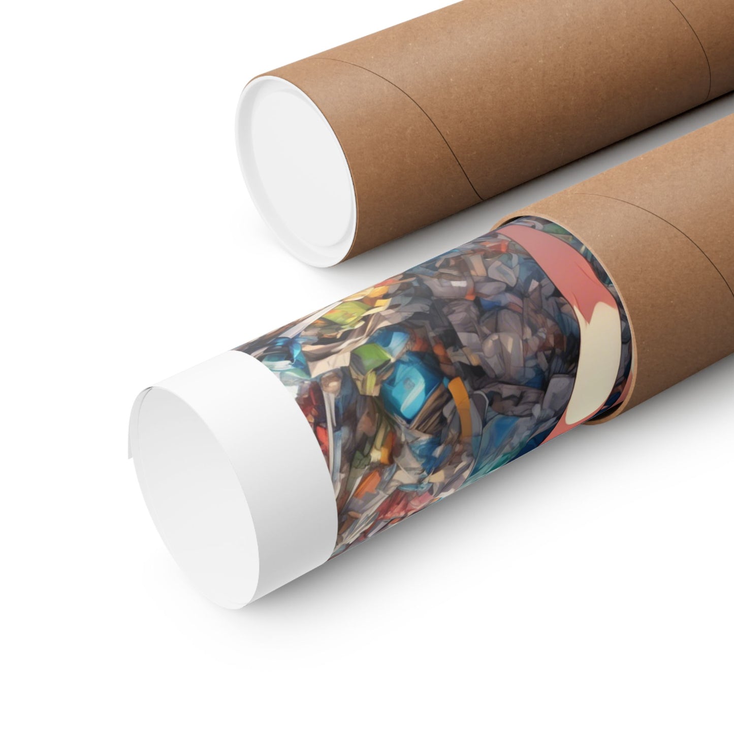 Recycling Rescue Anime Heroine Eco Street Art Poster
