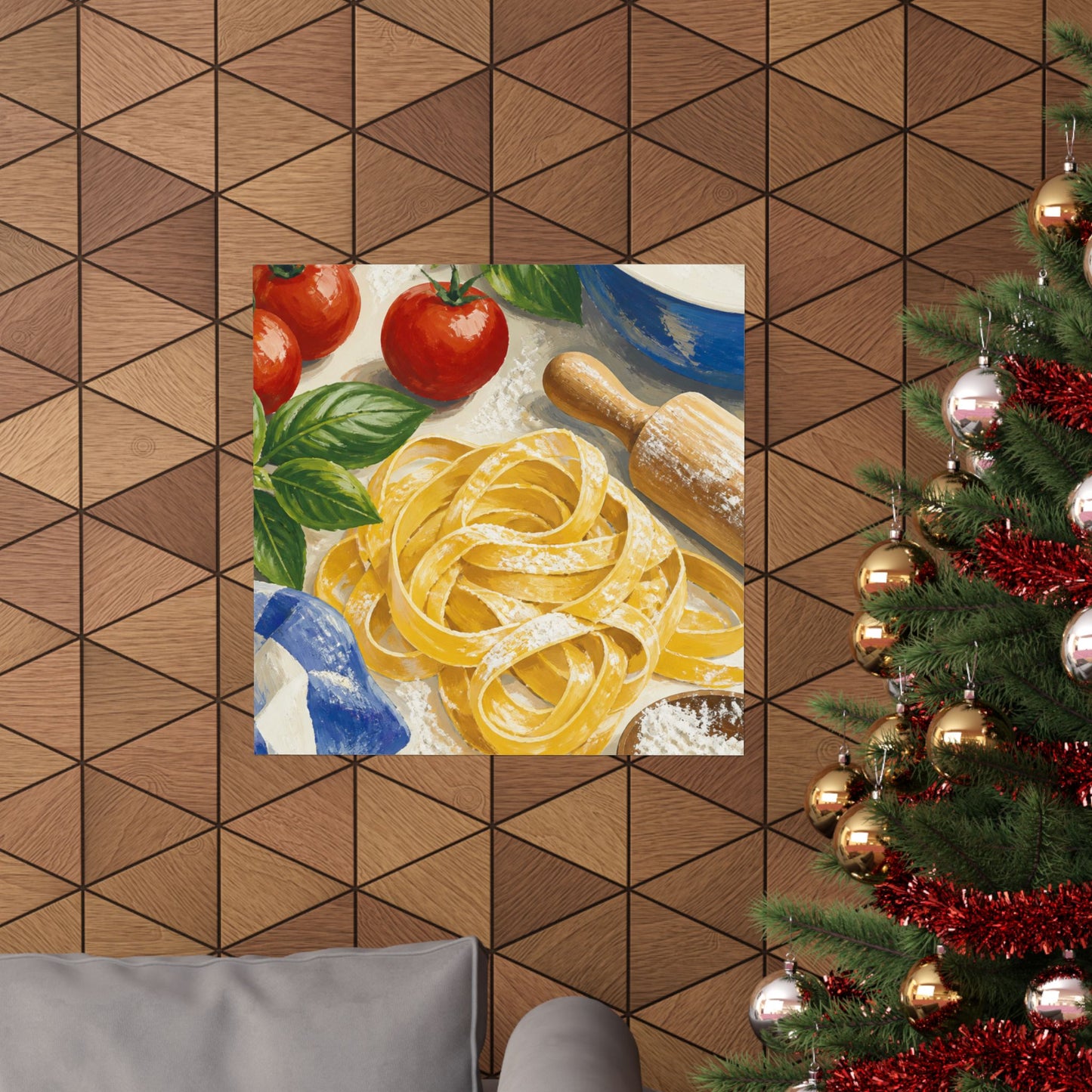 Fresh Pasta Making Kitchen Art Poster