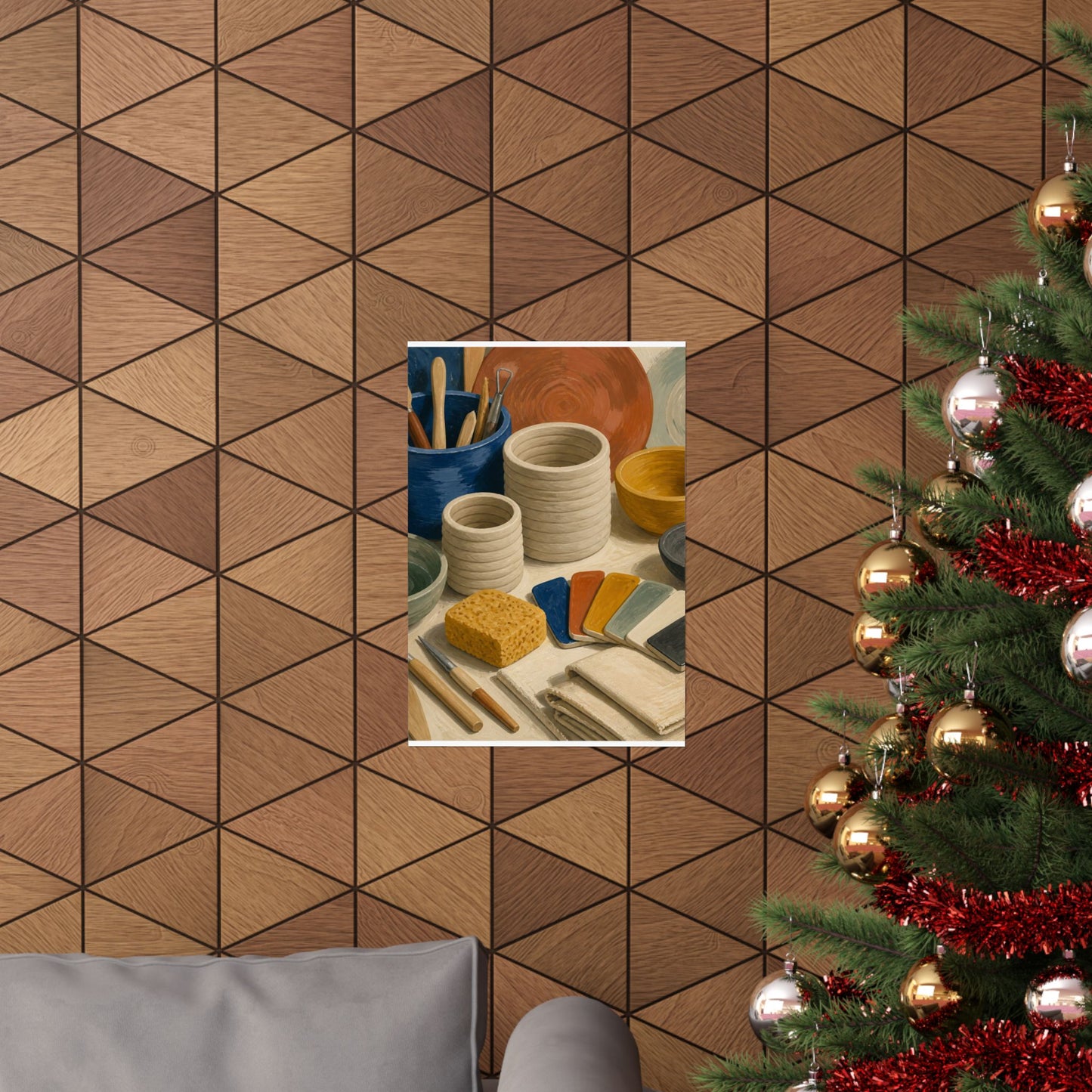 Handbuilt Ceramics Studio Art Poster