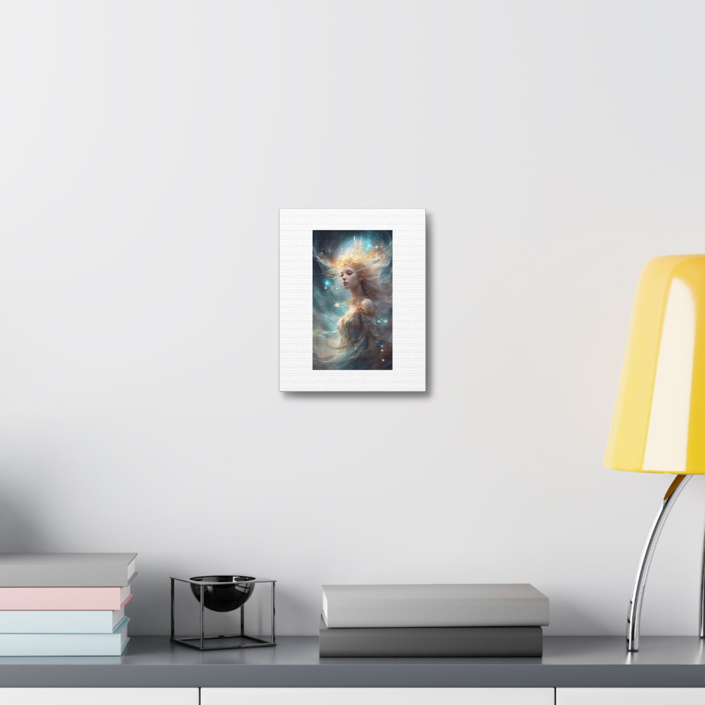 Solar Celestial Spirit Fantasy Portrait Canvas