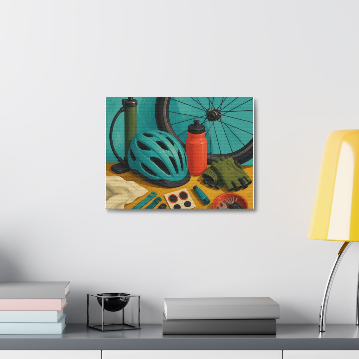 Everyday Bicycle Workshop Art Canvas Art