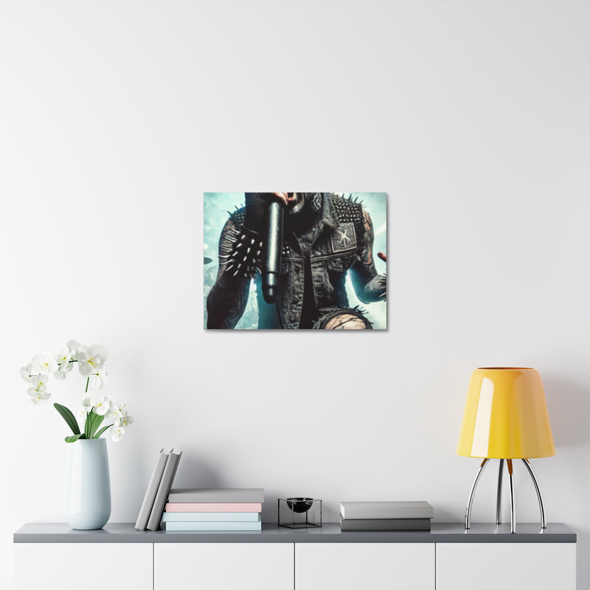 Punk Rock Vocalist Stage Energy Music Room Canvas Art