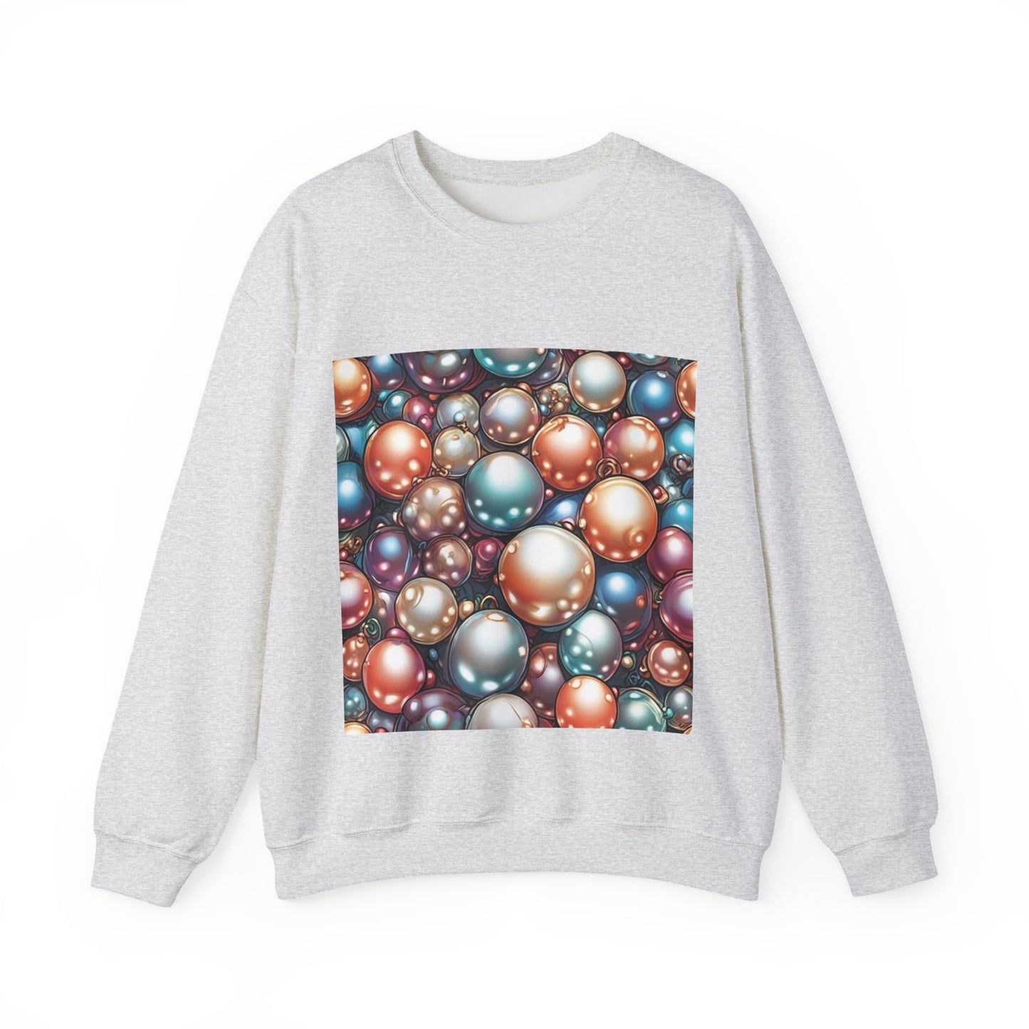 Glossy Orb Marble Abstract Gift Art Sweatshirt
