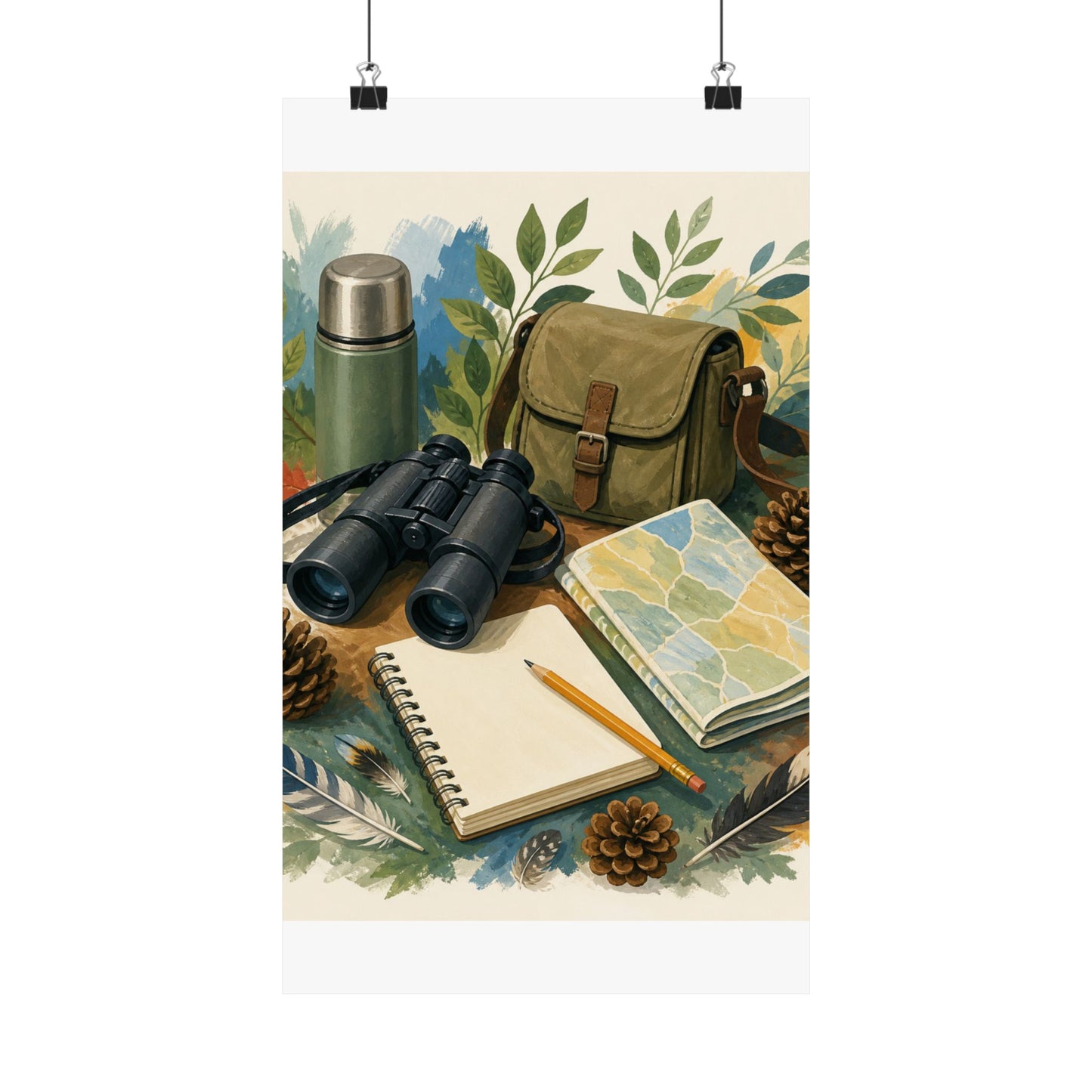 Peaceful Birdwatching Hobby Art Poster
