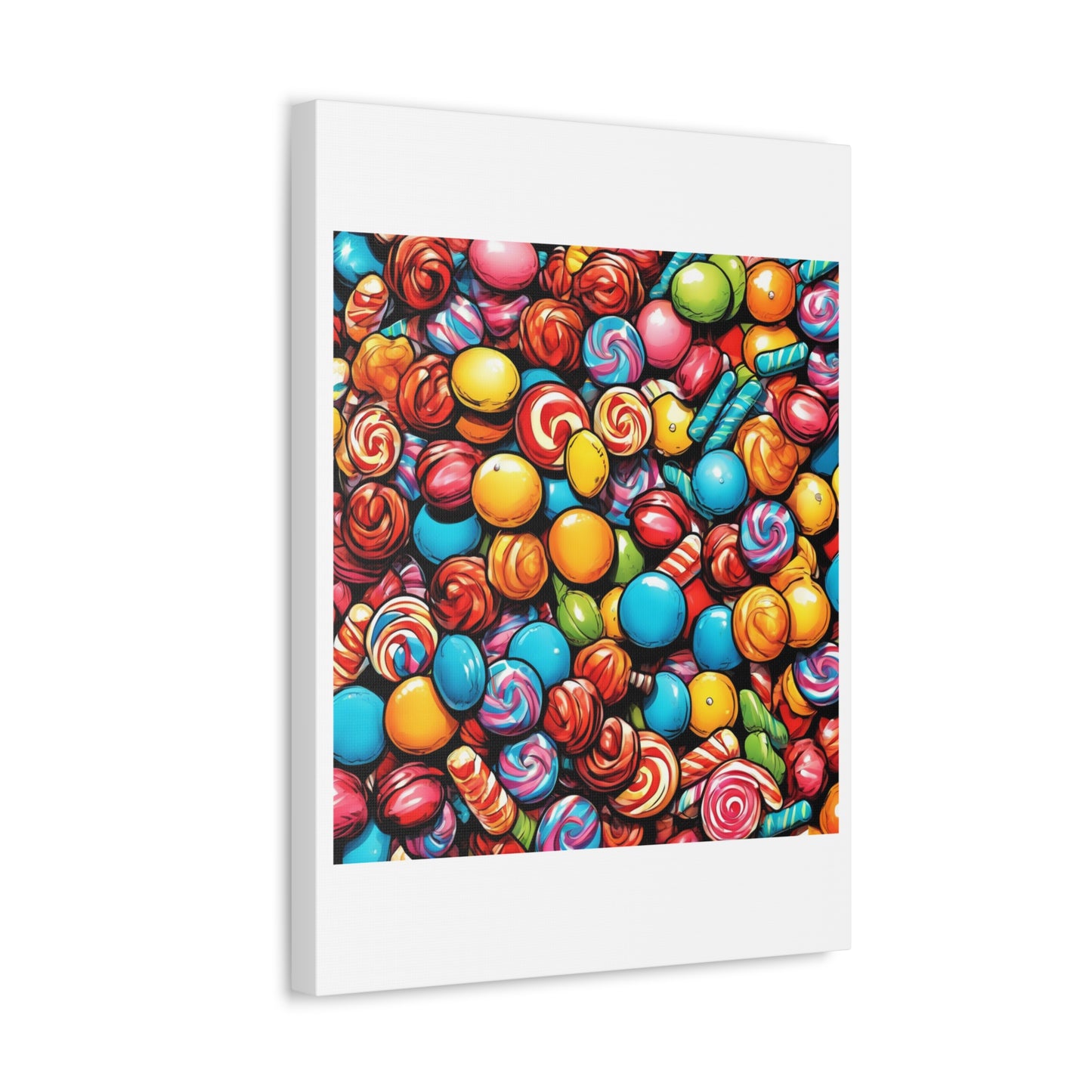 Colorful Candy Pattern Sweets Gift Art Canvas