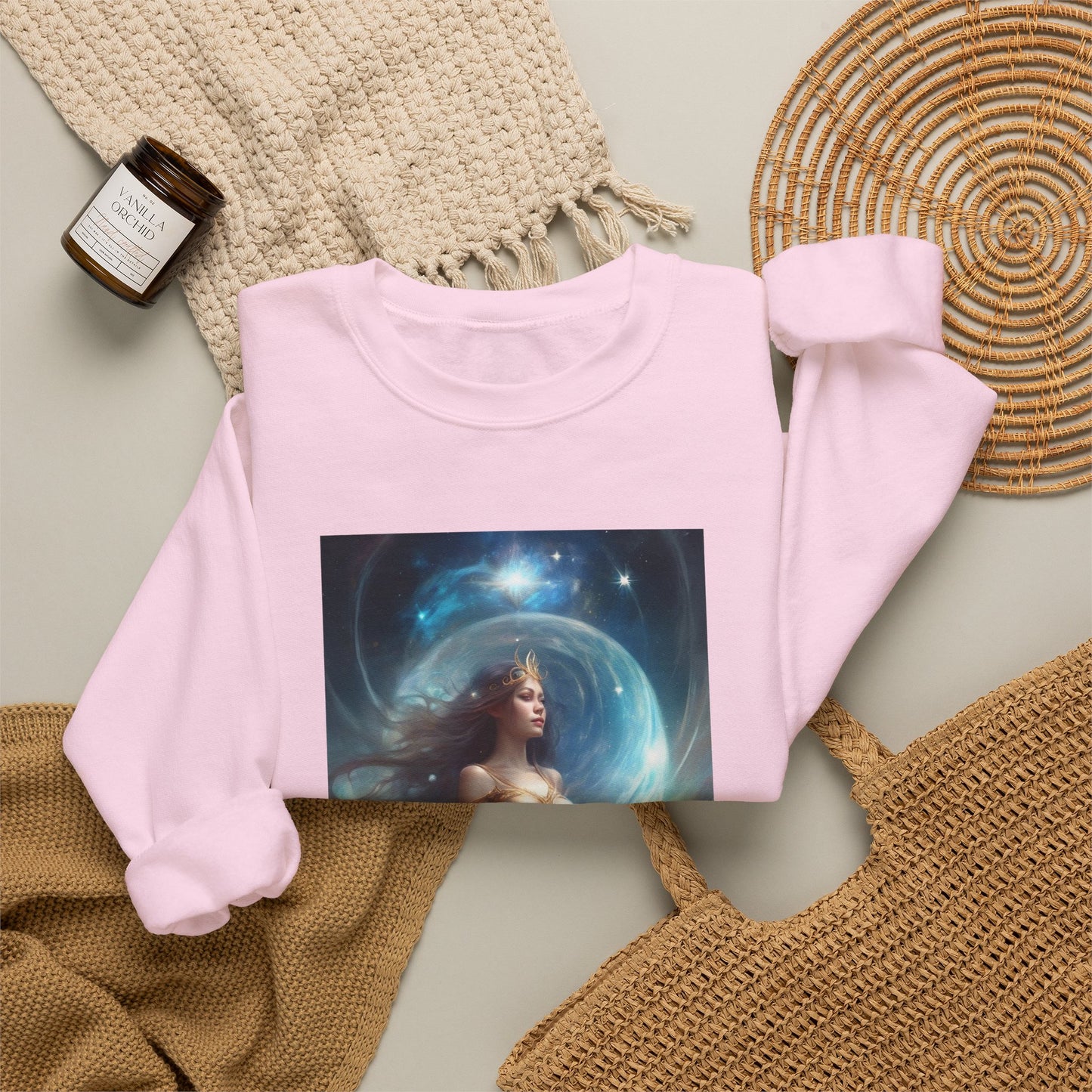 Lunar Celestial Queen Fantasy Portrait Sweatshirt