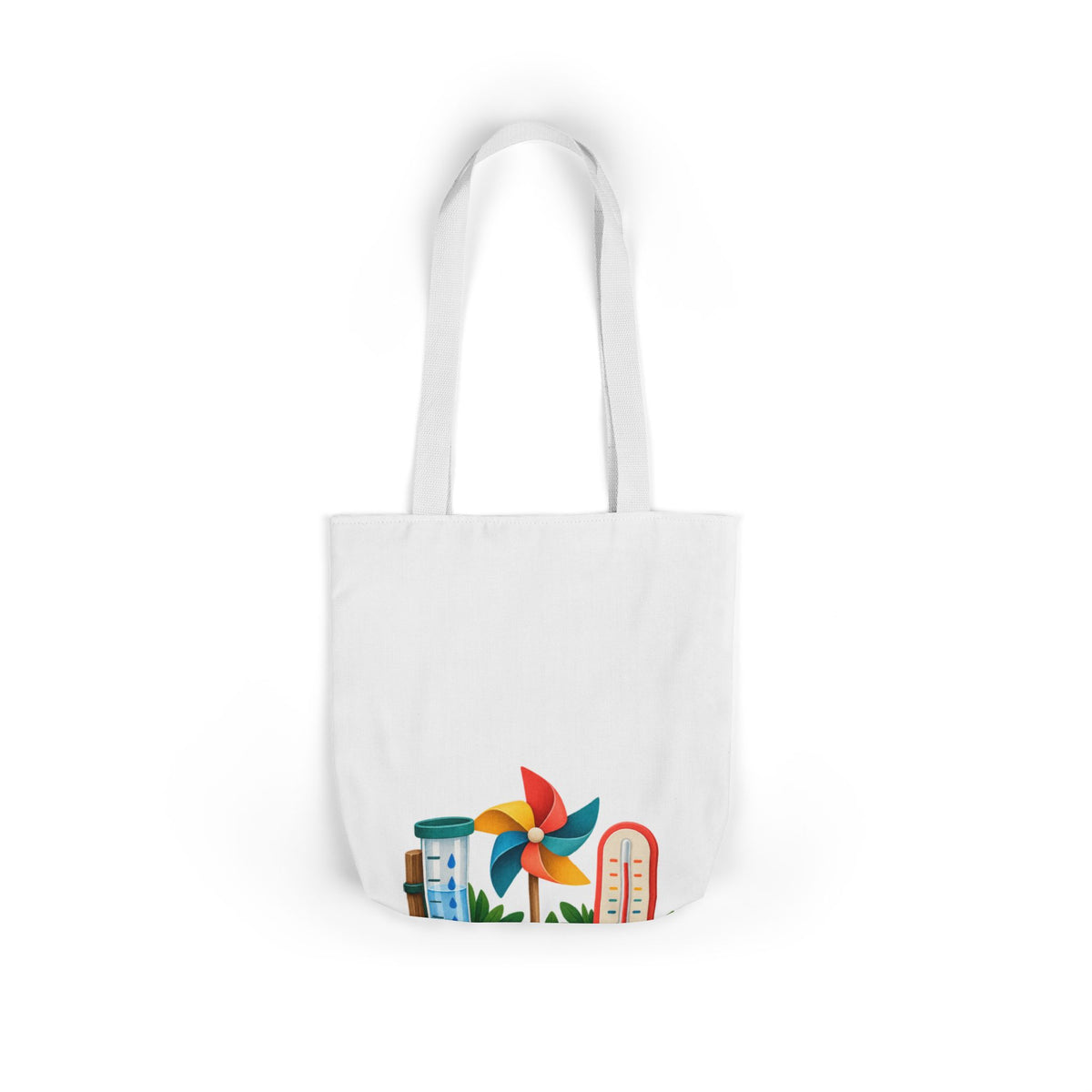 Colorful Backyard Weather Watching Kit Tote Bag