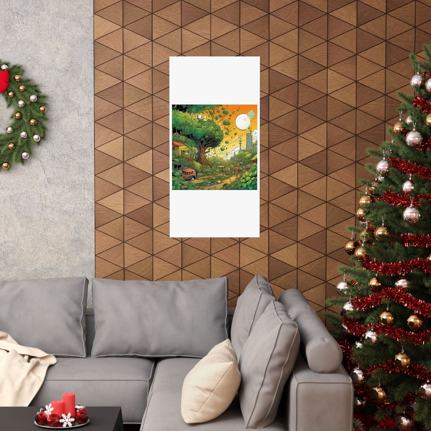 Cottage Road Landscape Nature Gift Art Poster