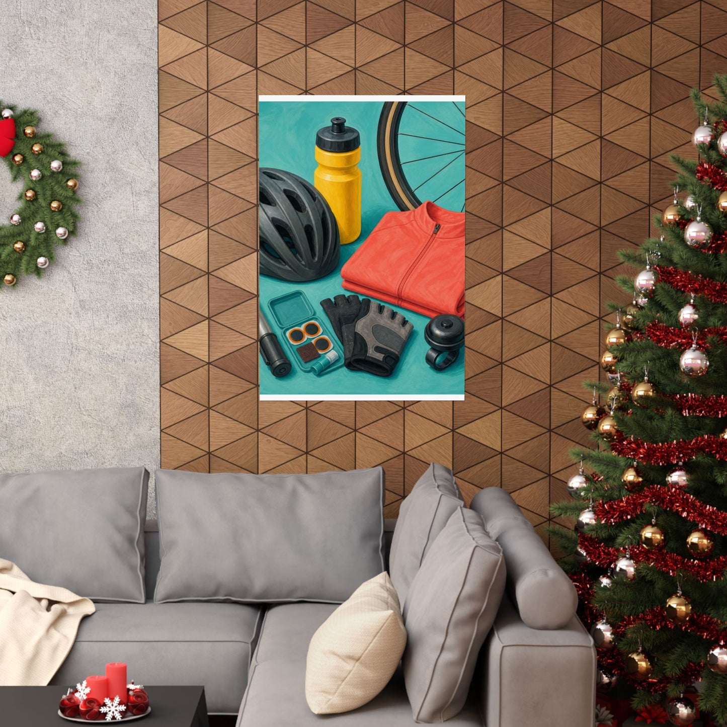 Colorful Cycling Gear Hobby Poster