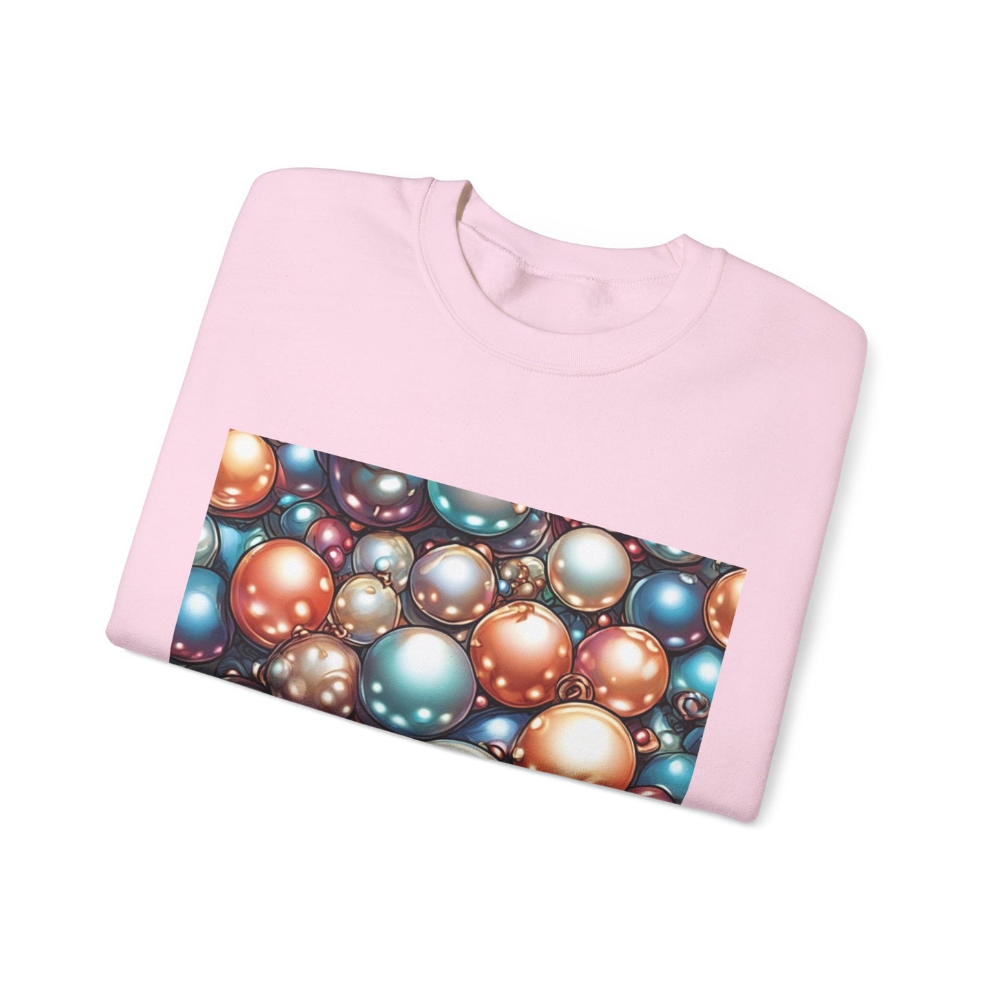Glossy Orb Marble Abstract Gift Art Sweatshirt