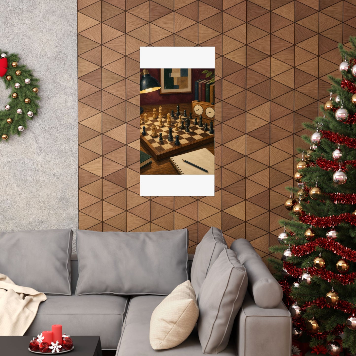 Cozy Chess Strategy Game Hobby Poster