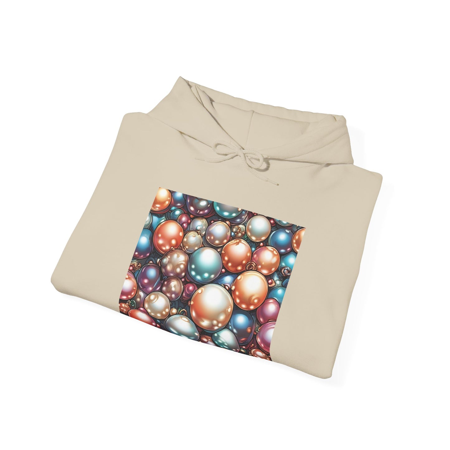 Glossy Orb Marble Abstract Gift Art Hoodie