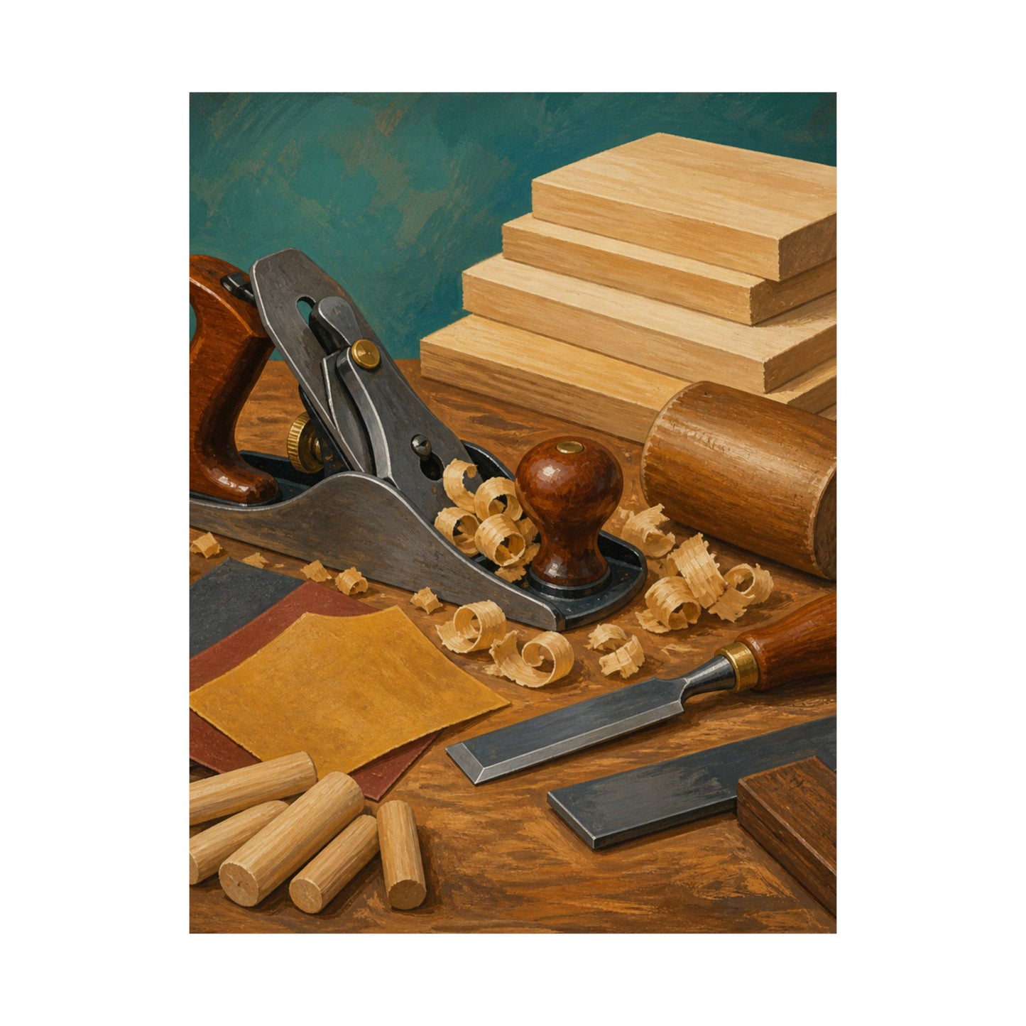 Classic Woodworking Tools Hobby Poster