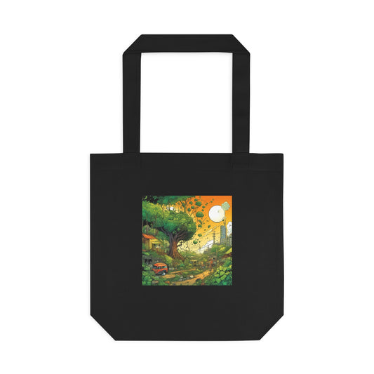 Cottage Road Landscape Nature Gift Art Tote Bag