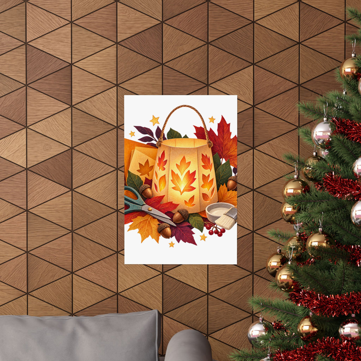 Autumn Lantern Making Workshop Poster
