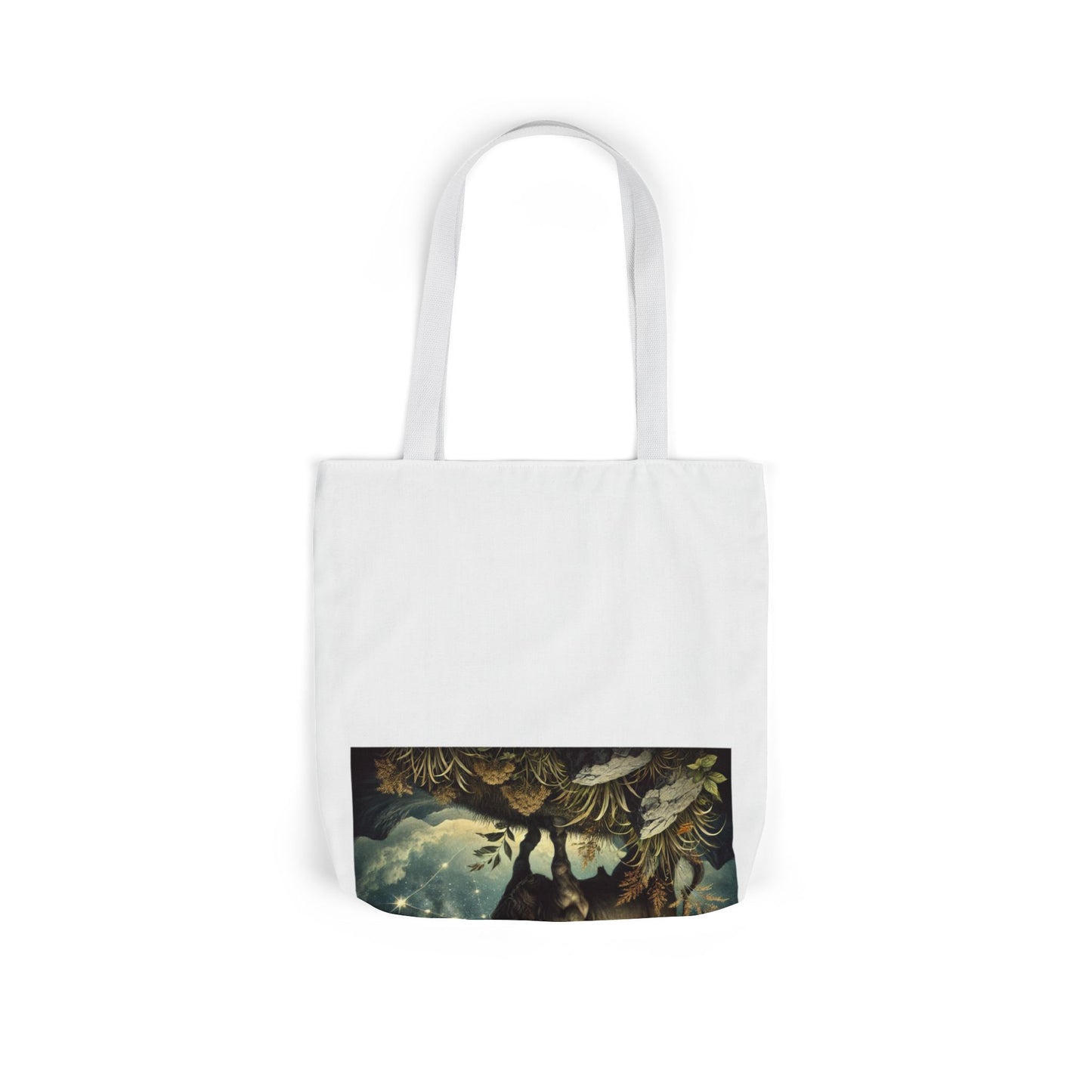 Taurus Bull Constellation Celestial Canvas Tote Bag