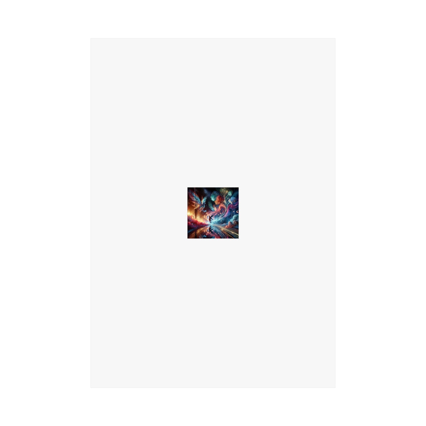 Cosmic Aurora Dancer Dreamscape Celestial Dance Poster