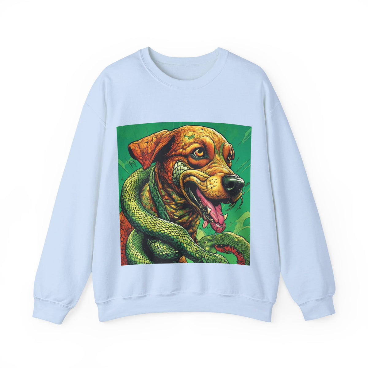 Serpent Guardian Dog Bold Fantasy Art Sweatshirt