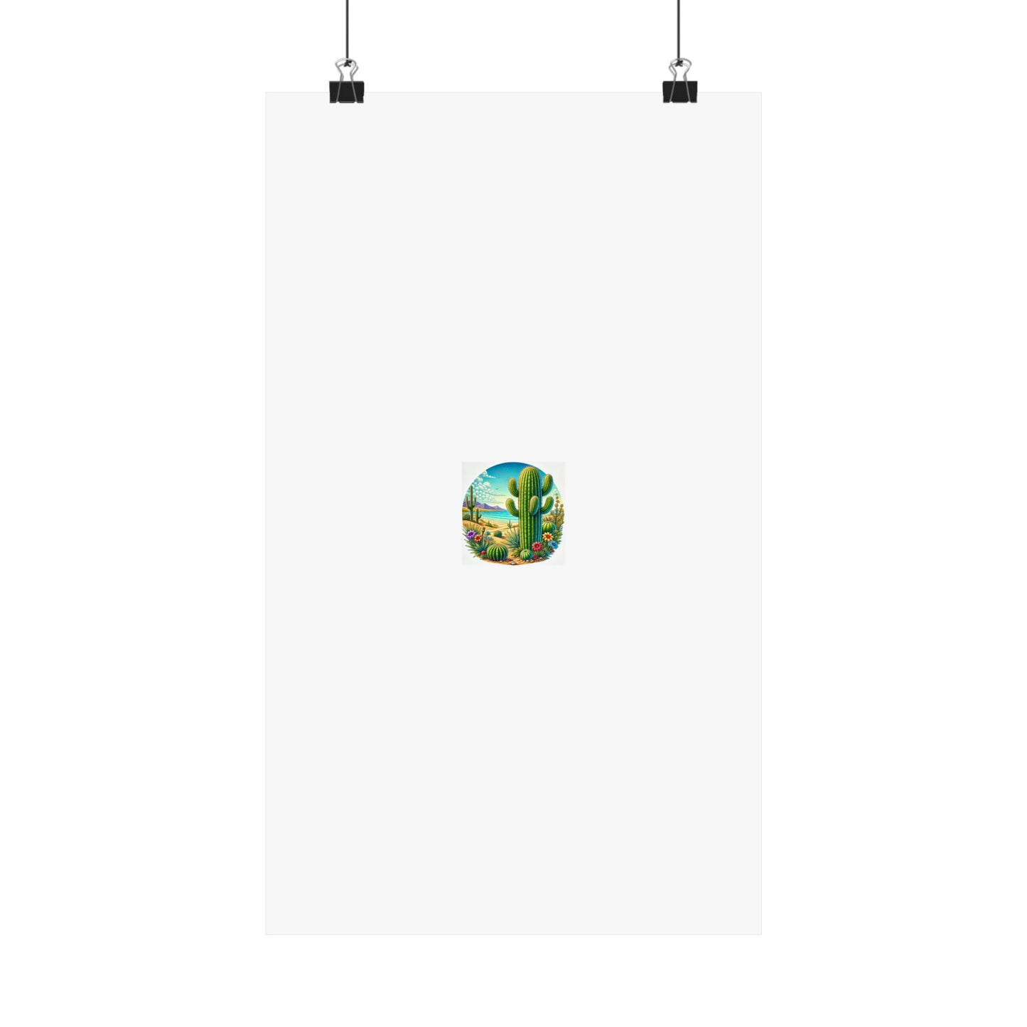 Desert Cactus Bloom Garden Poster Botanical Desert Wall Art Gift