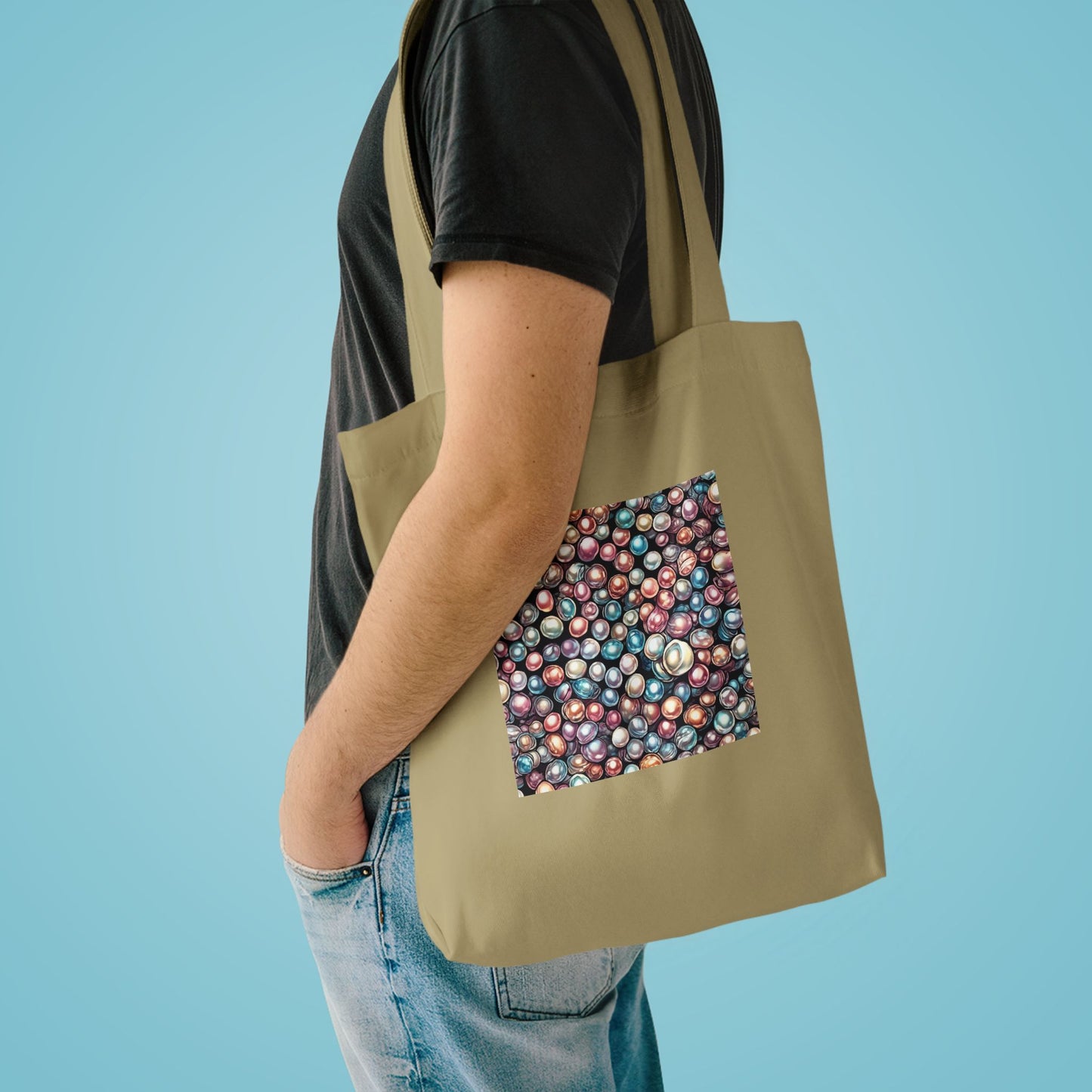 Pearl Bubble Pattern Abstract Gift Art Tote Bag