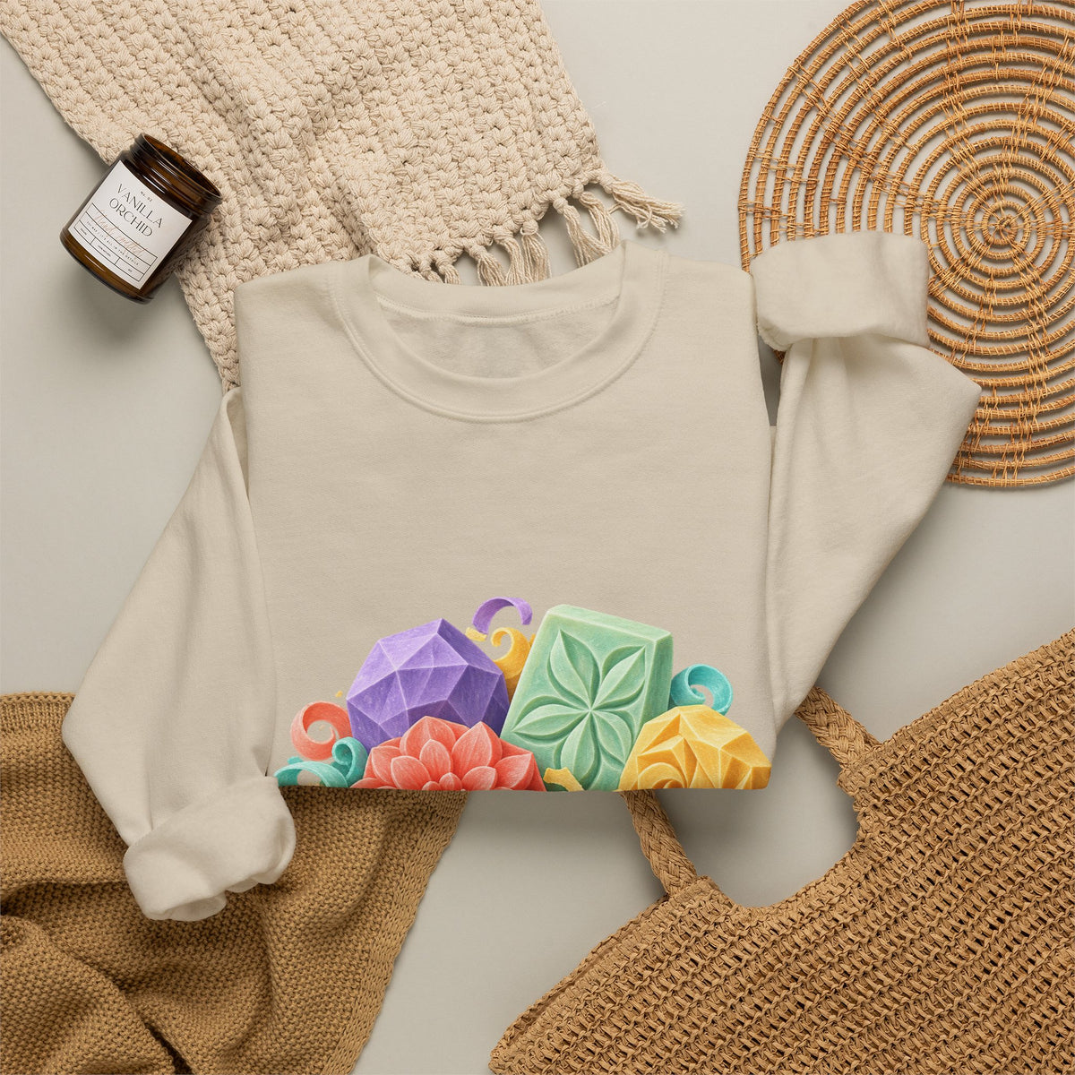 Colorful Soap Carving Workshop Sweatshirt