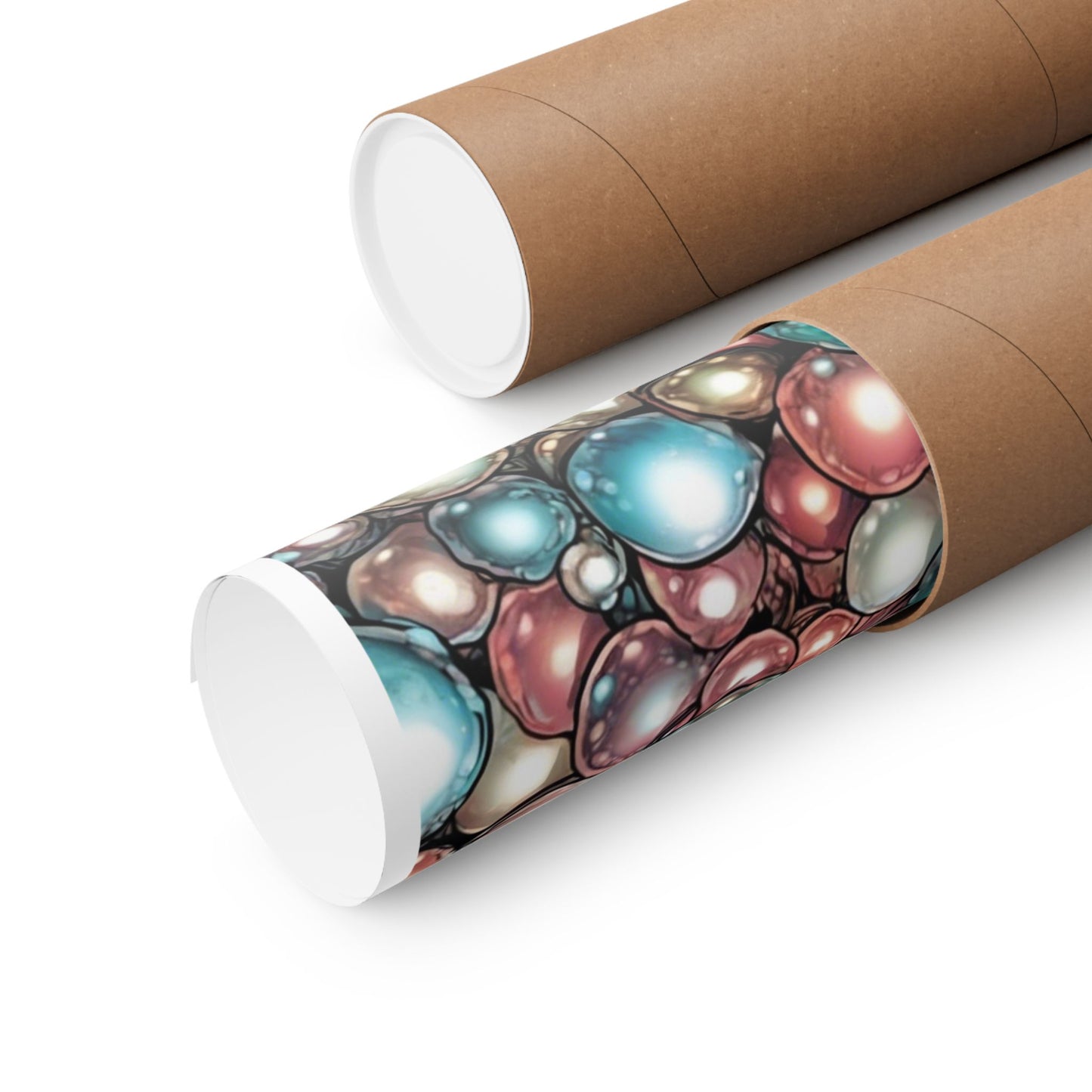 Rainbow Pearl Marble Abstract Gift Art Poster