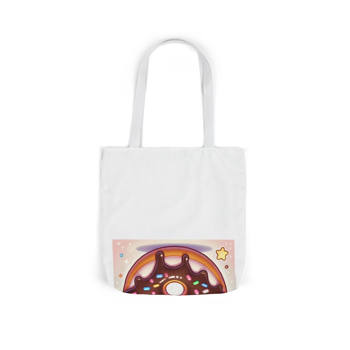 Kawaii Chocolate Donut Cute Dessert Art Tote Bag