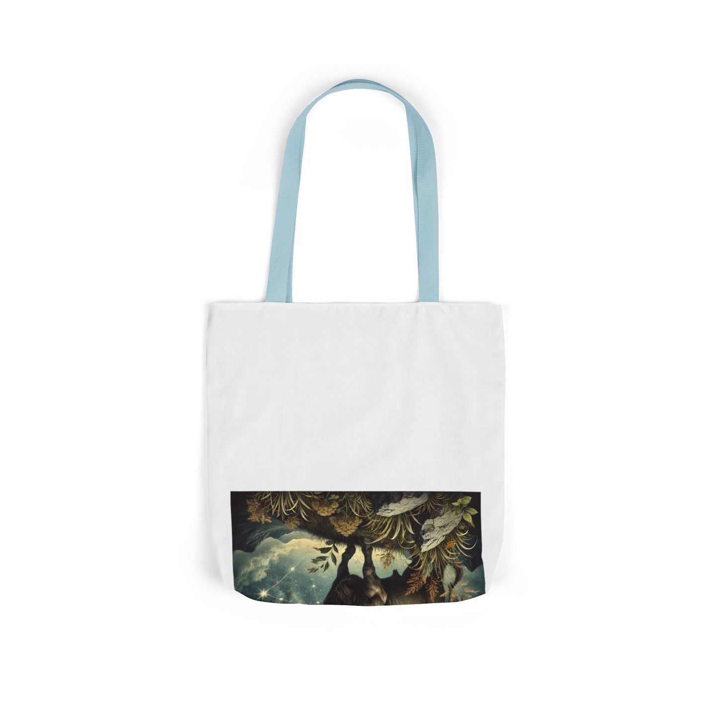 Taurus Bull Constellation Celestial Canvas Tote Bag