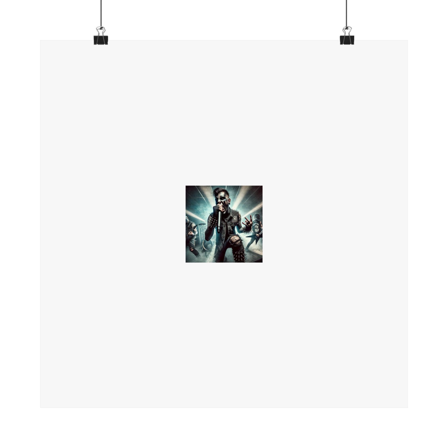 Punk Rock Vocalist Stage Energy Music Room Poster