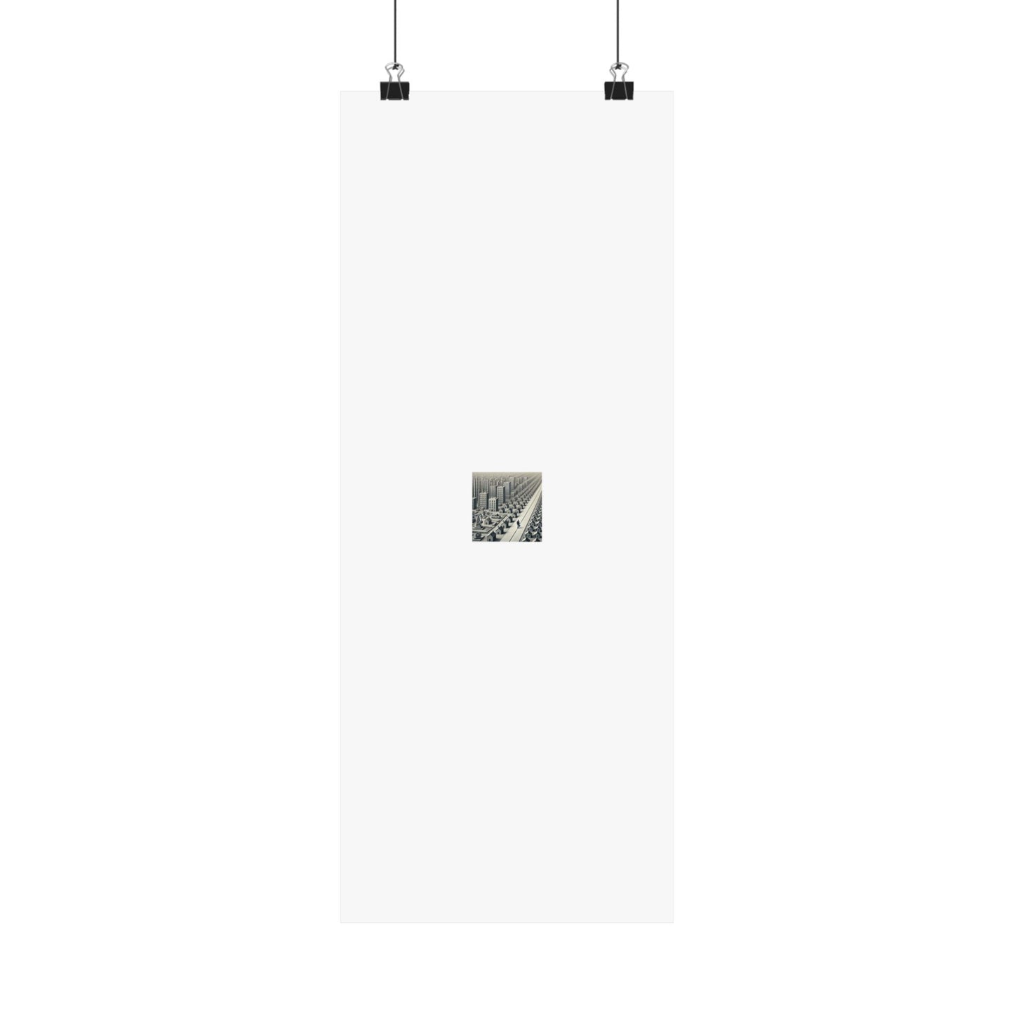 Monochrome Urban Factory Cityscape Poster Industrial Wall Art Gift