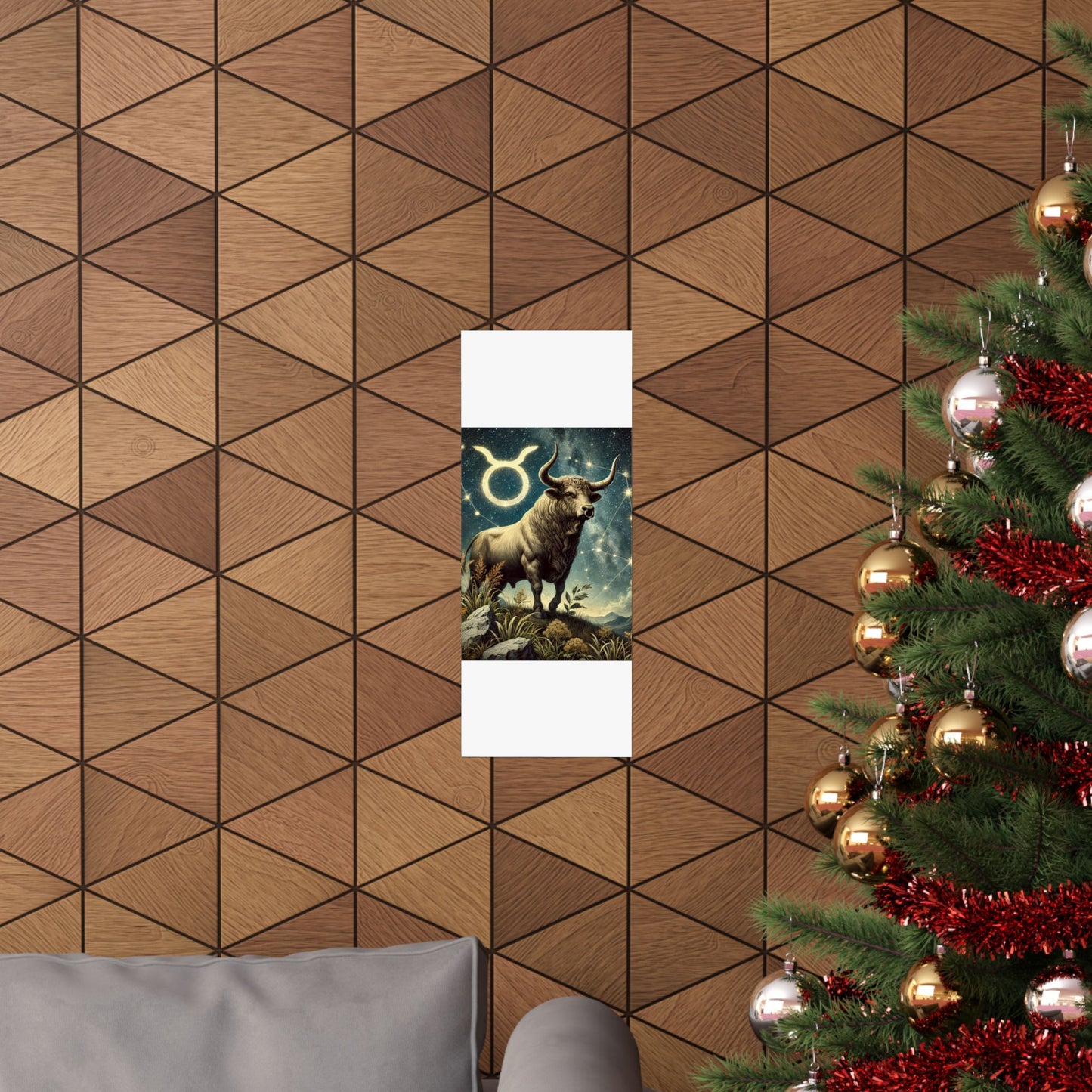 Taurus Bull Constellation Celestial Wall Art Poster