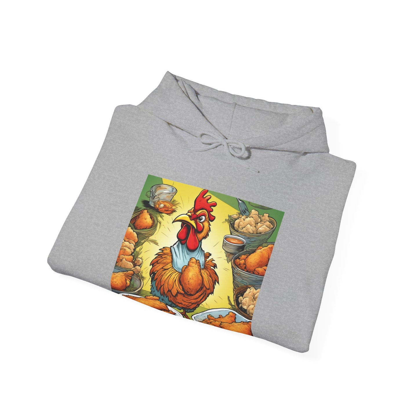 Funny Chicken Fried Food Comfort Food Art Hoodie