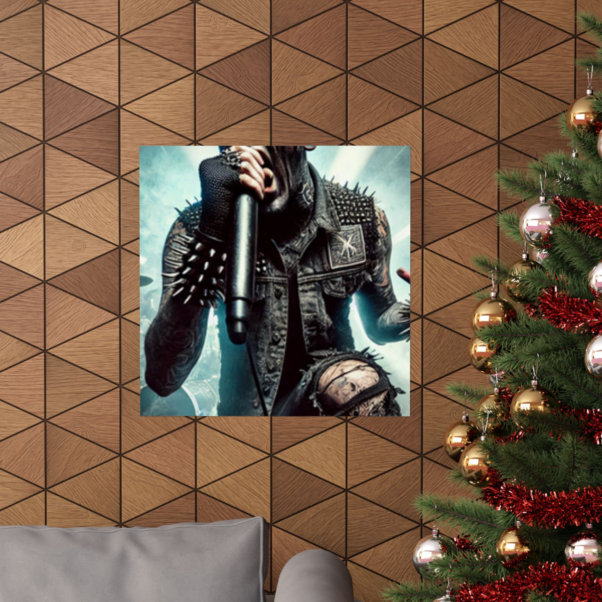 Punk Rock Vocalist Stage Energy Music Room Poster