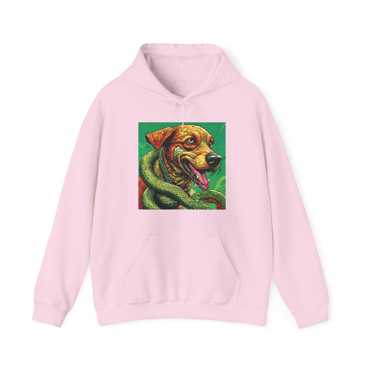 Serpent Guardian Dog Bold Fantasy Creature Art Hoodie