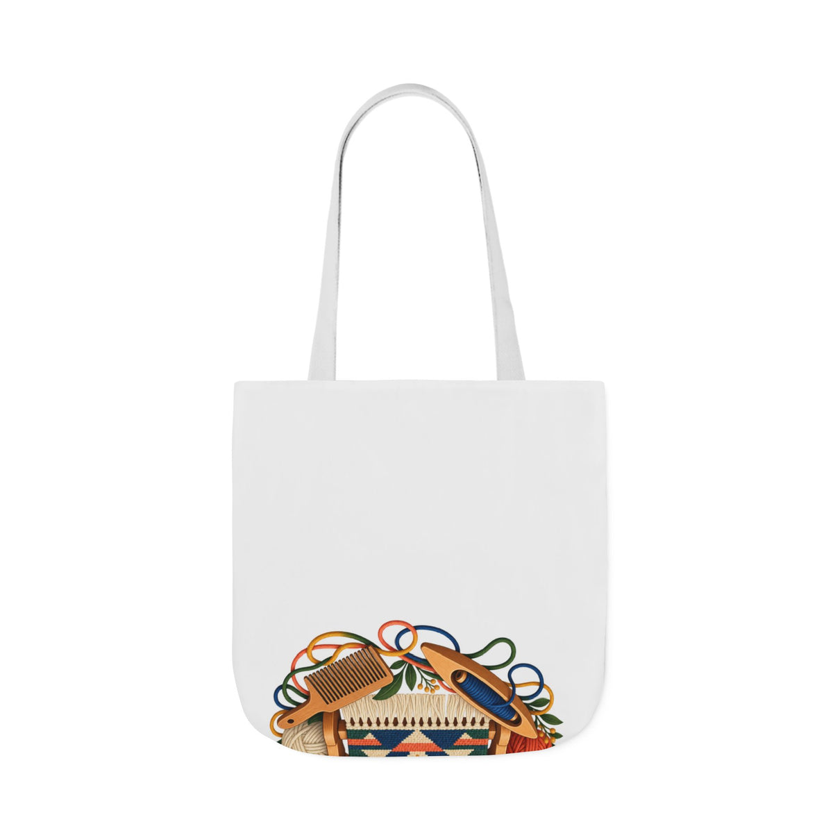 Geometric Hand Weaving Workshop Tote Bag