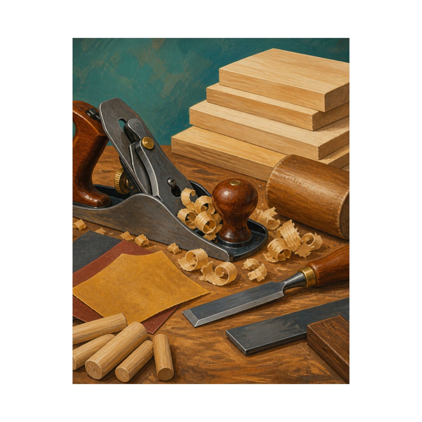 Classic Woodworking Tools Hobby Poster