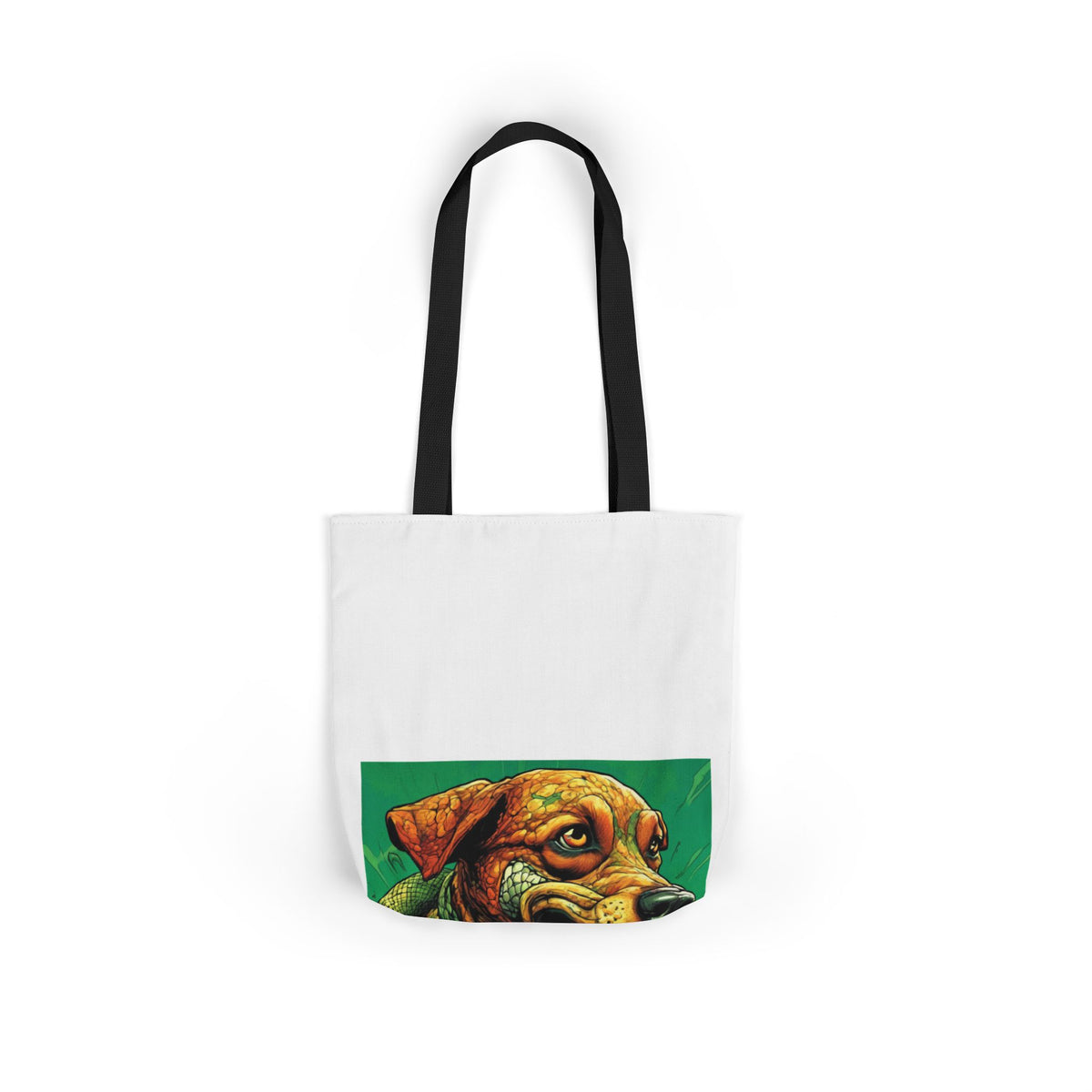 Serpent Guardian Dog Bold Fantasy Creature Tote Bag