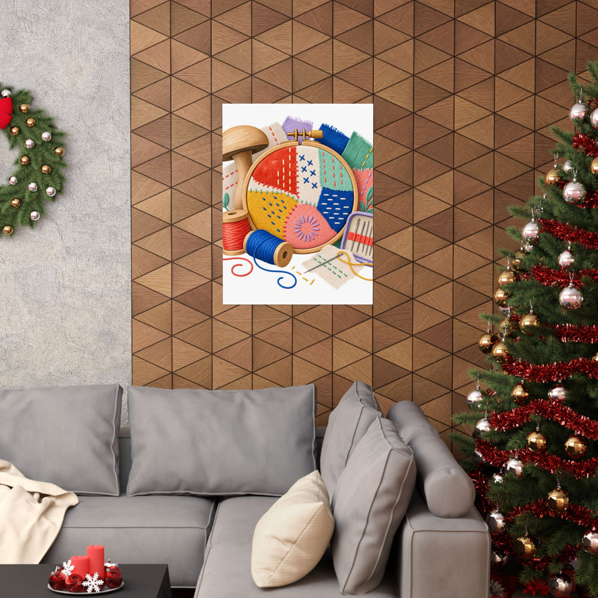 Colorful Visible Mending Workshop Poster