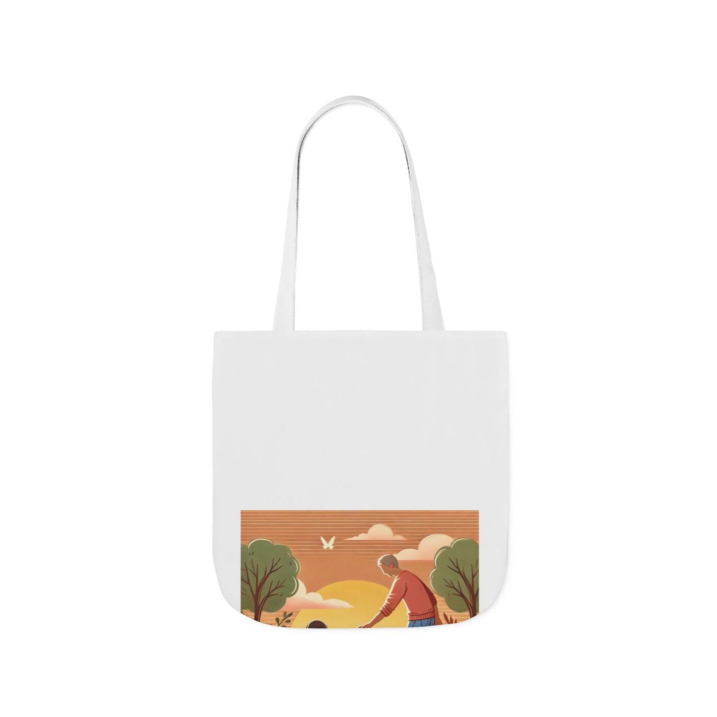 Helping Hands Sunset Garden Canvas Tote Bag