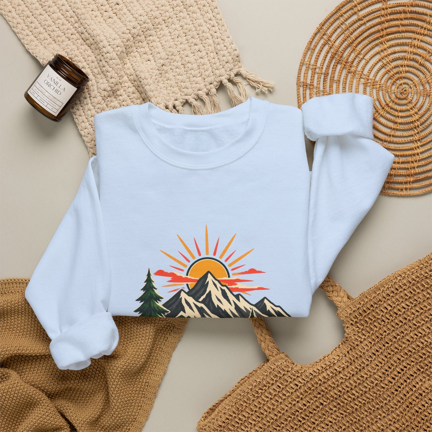Sunrise Mountain Trail Outdoor Adventure Sweatshirt
