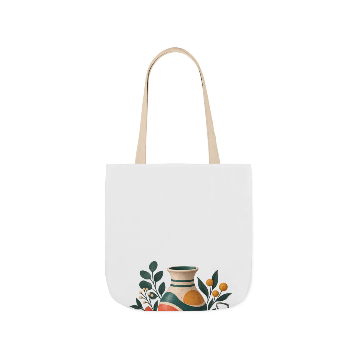 Midcentury Pottery Botanical Art Tote Bag