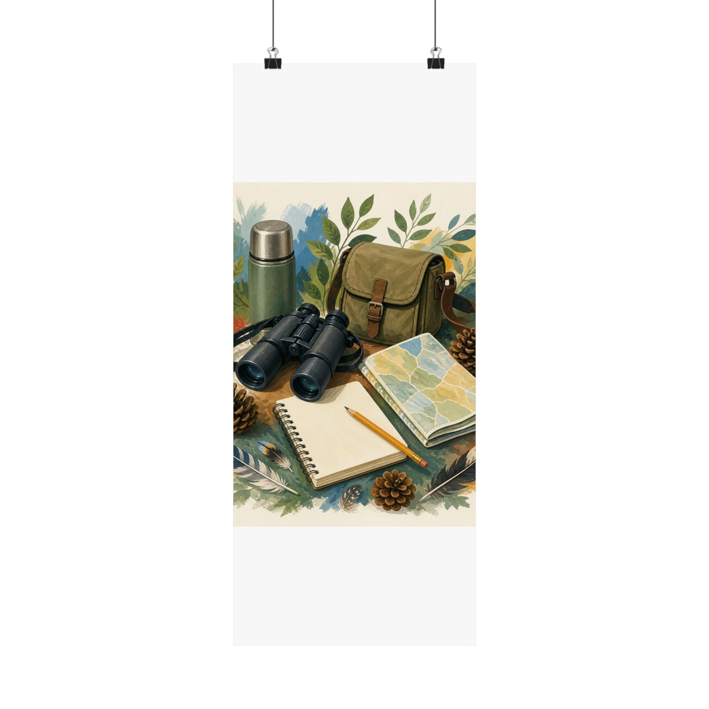 Peaceful Birdwatching Hobby Art Poster