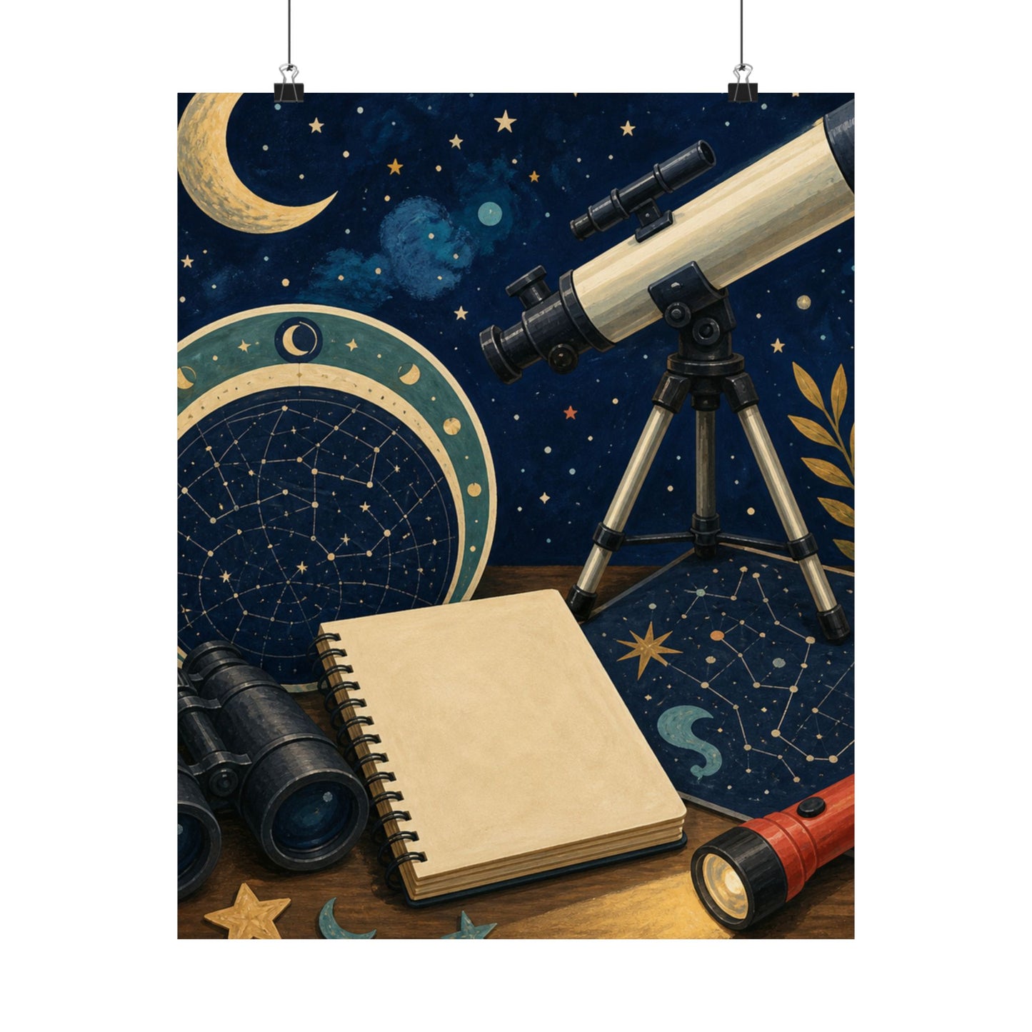 Classic Stargazing Astronomy Hobby Poster