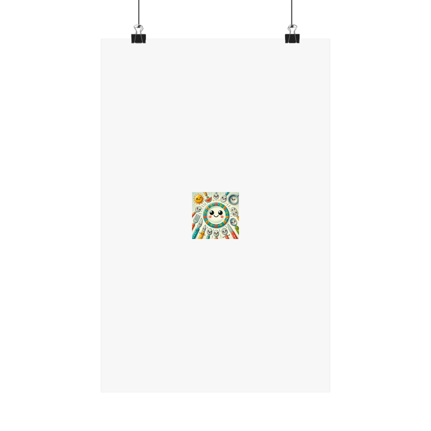 Happy Little Kitchen Club Kawaii Food Poster Kitchen Wall Art Decor