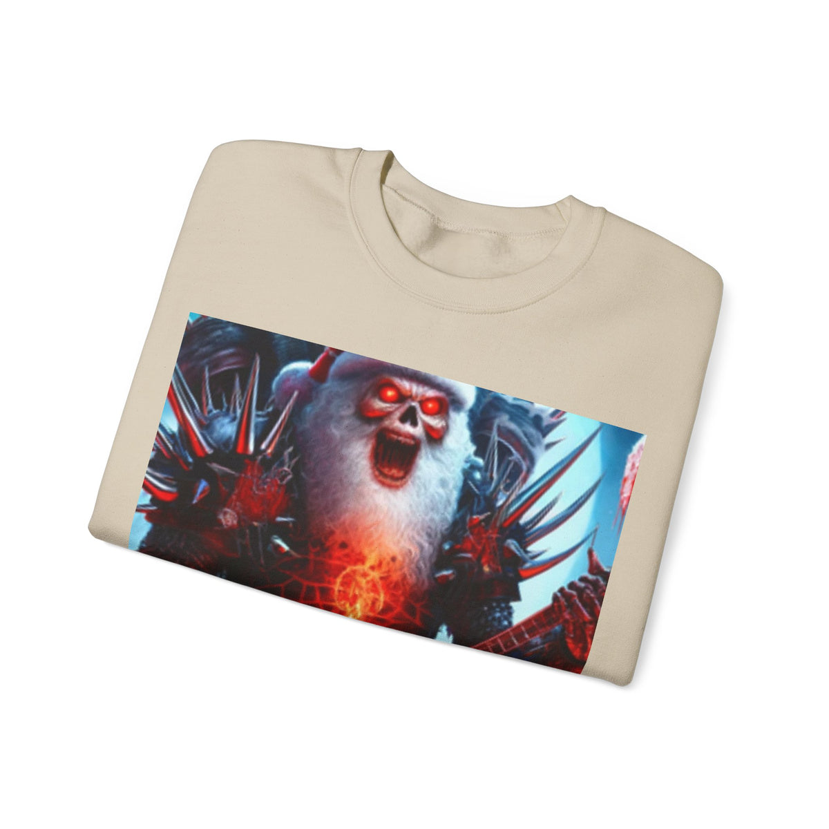 Heavy Metal Santa Holiday Concert Dark Sweatshirt