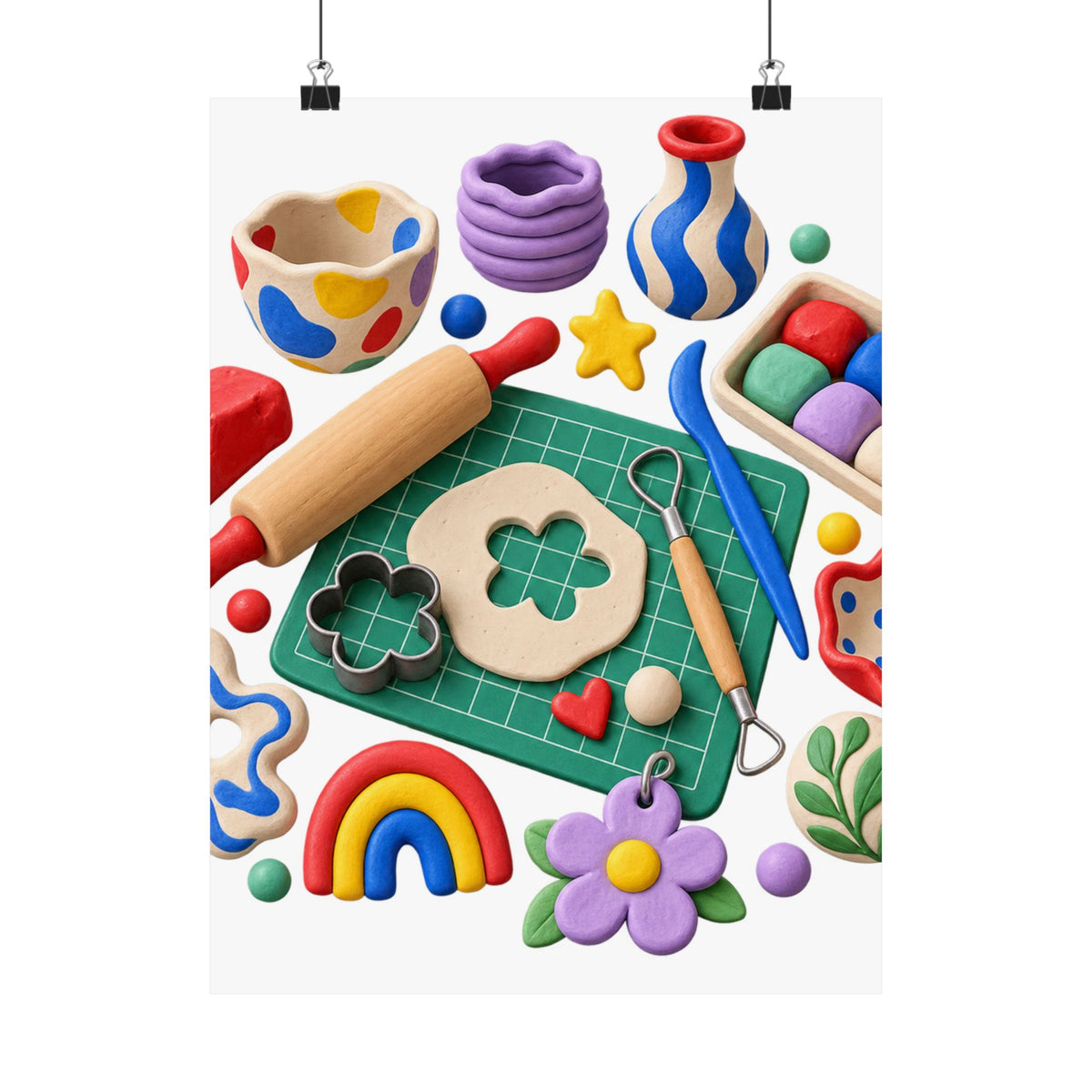 Miniature Clay Sculpting Workshop Poster