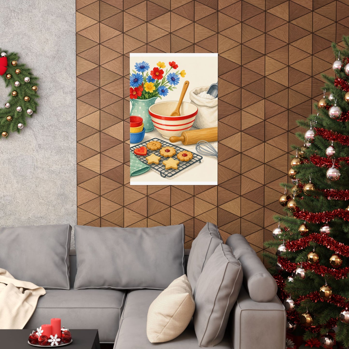 Cheerful Home Baking Hobby Poster