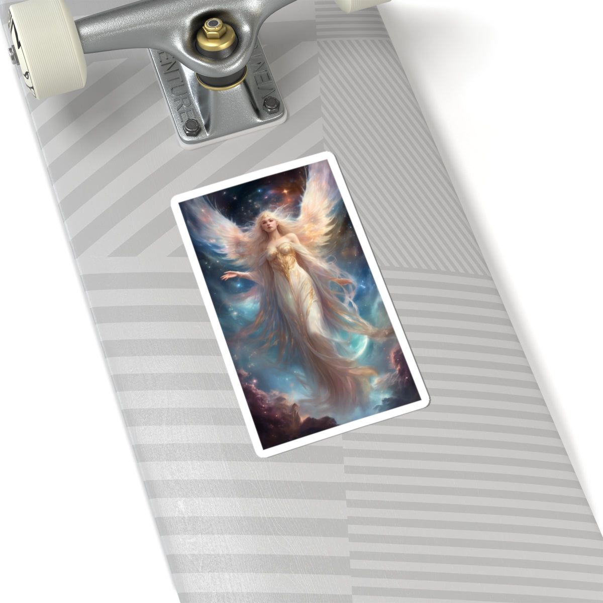 Celestial Winged Heroine Fantasy Portrait Sticker