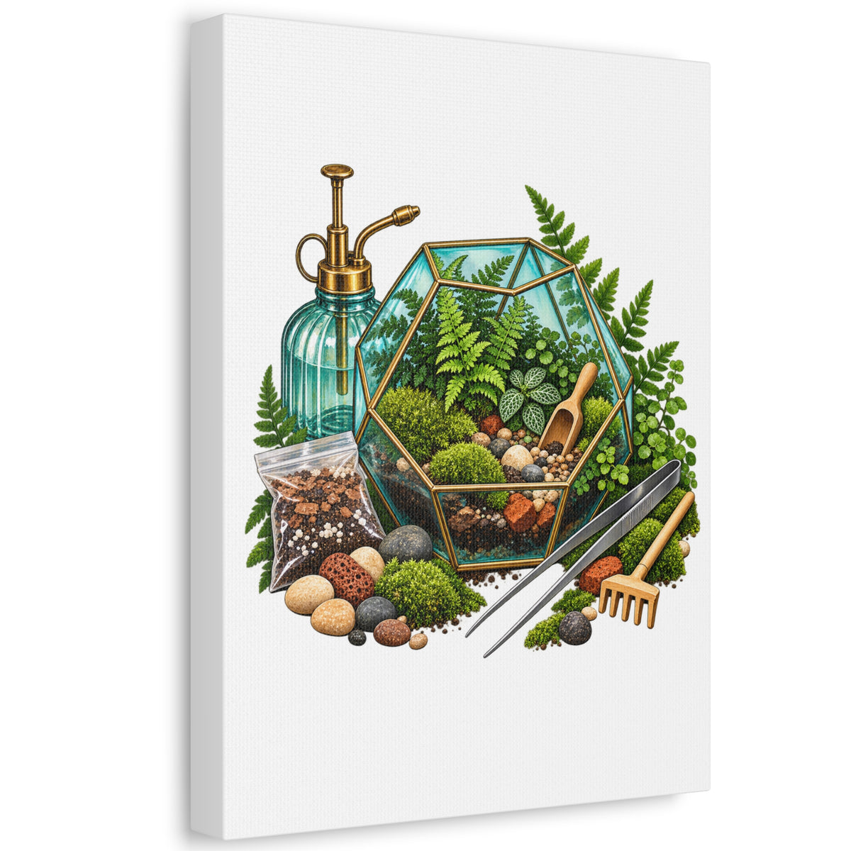 Fern Terrarium Building Workshop Canvas