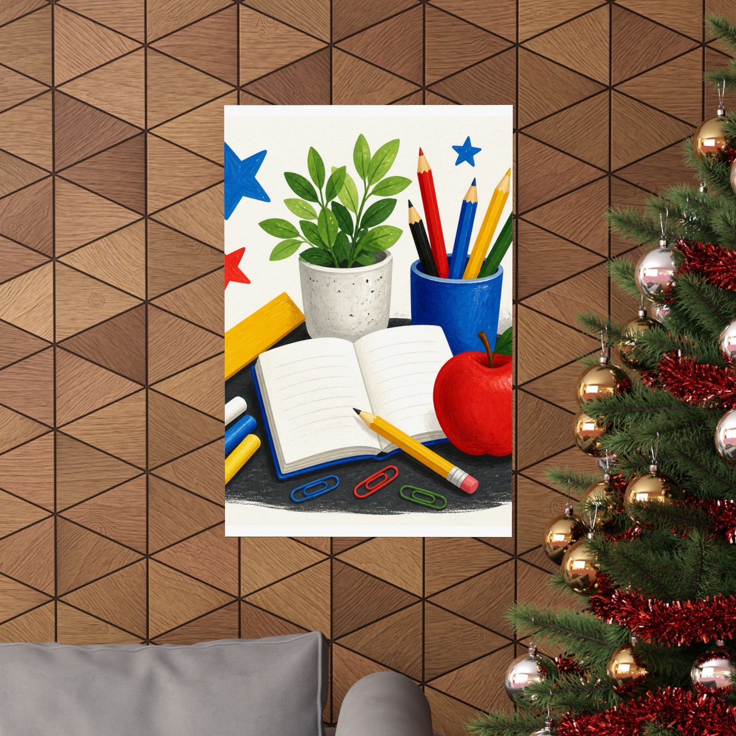 Colorful Classroom Supplies Teacher Appreciation Poster